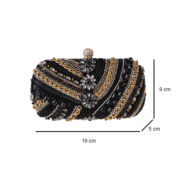 Mode Marron Faux Diamant Carrés Pochettes 2021