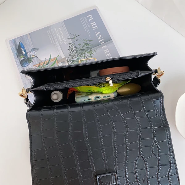 Fashion Brown Square Handbag Messenger Bag 2021 PU Casual Women's Bags