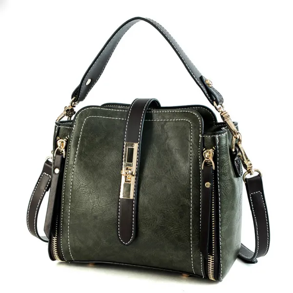 Vintage / Retro Green Square Handbag Messenger Bag 2021 Women's Bags
