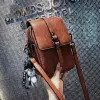 Fashion Brown Square Messenger Bag 2021 PU Casual Women's Bags