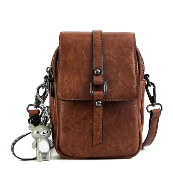 Fashion Brown Square Messenger Bag 2021 PU Casual Women's Bags