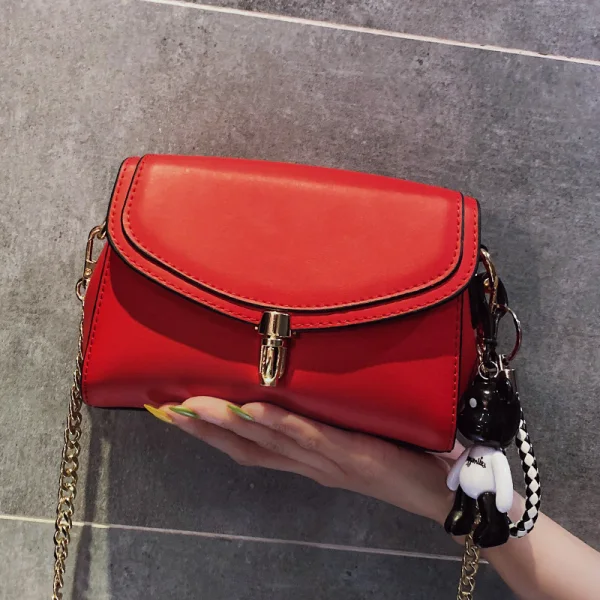 Fashion Green Square Messenger Bag 2021 PU Women's Bags