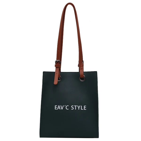 Simple Vert Carrés Sac de courses Sacs à bandoulière 2021 PU Sacs Pour Femmes