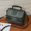 Fashion Khaki Square Messenger Bag Shoulder Bags Handbag 2021 PU Women's Bags
