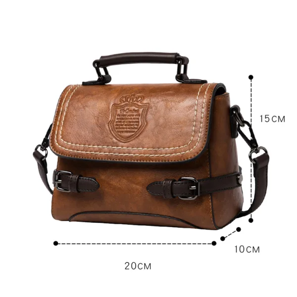 Fashion Khaki Square Messenger Bag Shoulder Bags Handbag 2021 PU Women's Bags