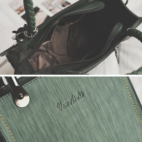 Modest / Simple Green Square Messenger Bag Handbag 2021 PU Women's Bags