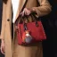 Vintage / Retro Burgundy Square Messenger Bag Handbag 2021 PU Women's Bags