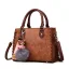 Vintage / Retro Burgundy Square Messenger Bag Handbag 2021 PU Women's Bags