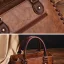 Vintage / Retro Burgundy Square Messenger Bag Handbag 2021 PU Women's Bags