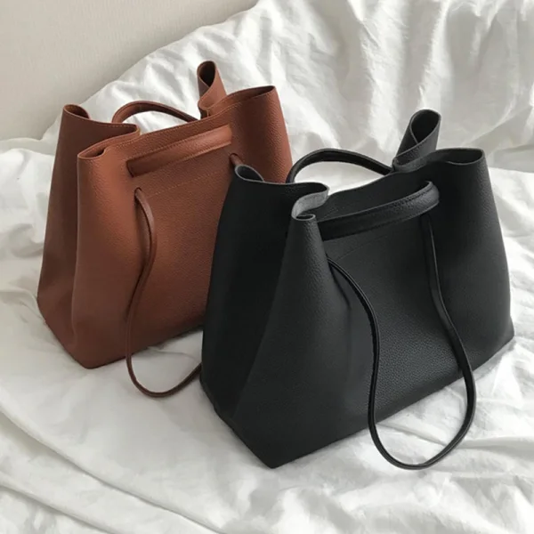 Modest / Simple Fashion Brown Shoulder Bags Handbag 2021 PU Women's Bags