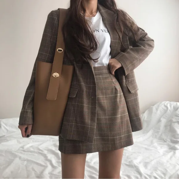 Simple Marron Carrés Sacs à bandoulière 2021 PU Sacs Pour Femmes