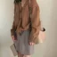 2 pièces Beige Portefeuille Sacs à bandoulière 2021 PU Sacs Pour Femmes