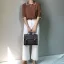 Vintage / Retro Brown Square Satchel Messenger Bag 2021 PU Women's Bags
