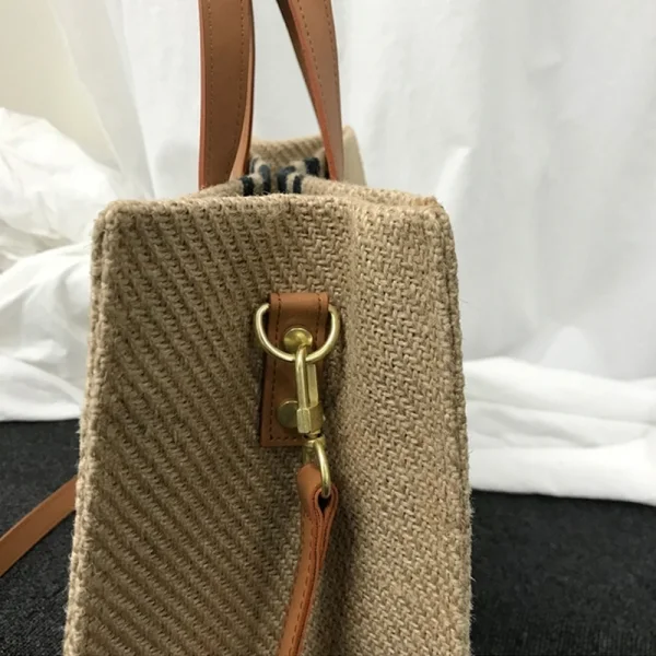 Modest / Simple Black Stripe Square Canvas Shoulder Bags Handbag 2021 Women's Bags