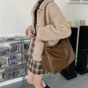 Minimalist Brown Messenger Bag Shoulder Bags 2021 Pu Women S Bags
