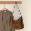 Minimalistisk   Brun Messenger Veske Skulderveske 2021 PU Damer Vesker