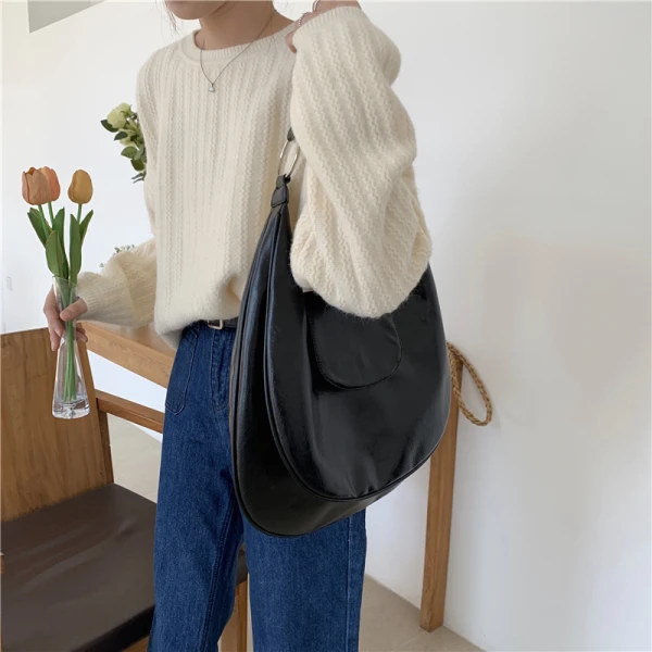 Minimaliste Marron Sacs à bandoulière 2021 PU Désinvolte Sacs Pour Femmes