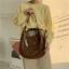 Minimaliste Marron Sacs à bandoulière 2021 PU Désinvolte Sacs Pour Femmes