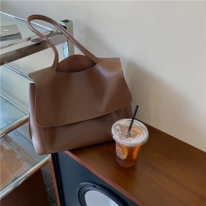 Modest Simple Brown Crossbody Bags Messenger Bag Shoulder Bags 2021 Pu Women S Bags