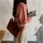 Enkel Brun Crossbody Vesker Messenger Veske Skulderveske 2021 PU Damer Vesker