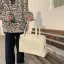 Modest / Simple White Square Shoulder Bags 2021 PU Casual Women's Bags