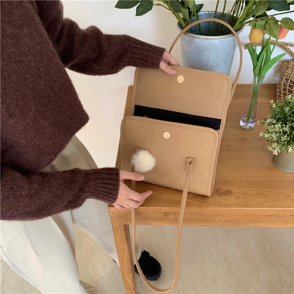 Modest / Simple Square Shoulder Bags 2021 PU Casual Women's Bags