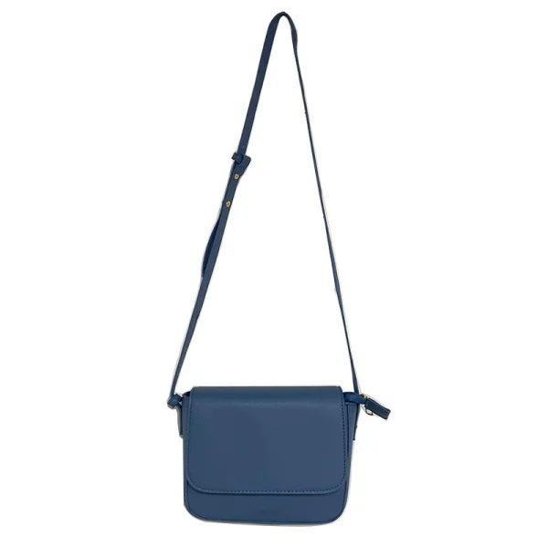 Modest / Simple Navy Blue Square Crossbody Bags Messenger Bag 2021 PU Women's Bags