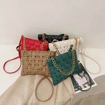Chic Beautiful Square Braid Crossbody Bags Messenger Bag Shoulder Bags 2021 Pu Women S Bags