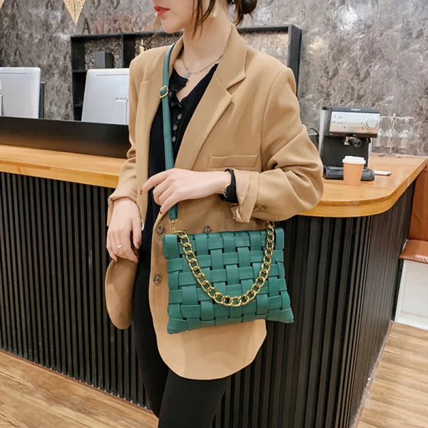 Chic / Beautiful Square Braid Crossbody Bags Messenger Bag Shoulder Bags 2021 PU Women's Bags