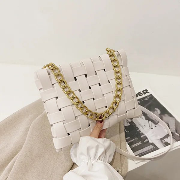 Chic / Beautiful Square Braid Crossbody Bags Messenger Bag Shoulder Bags 2021 PU Women's Bags