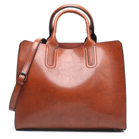 Fashion Brown Square Shoulder Bags Handbag 2021 PU Casual Women's Bags