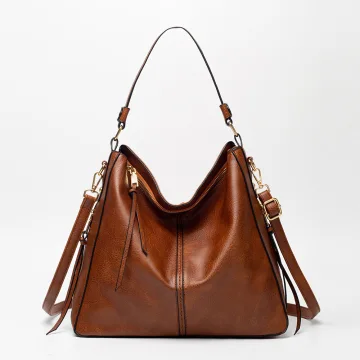 Mode Brun Crossbody Väskor Axelväska 2021 Pu Casual Damväskor