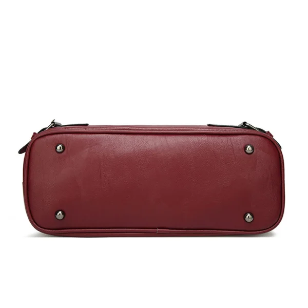 Burgundy Square Crossbody Bags Messenger Bag Shoulder Bags 2021 PU Women's Bags