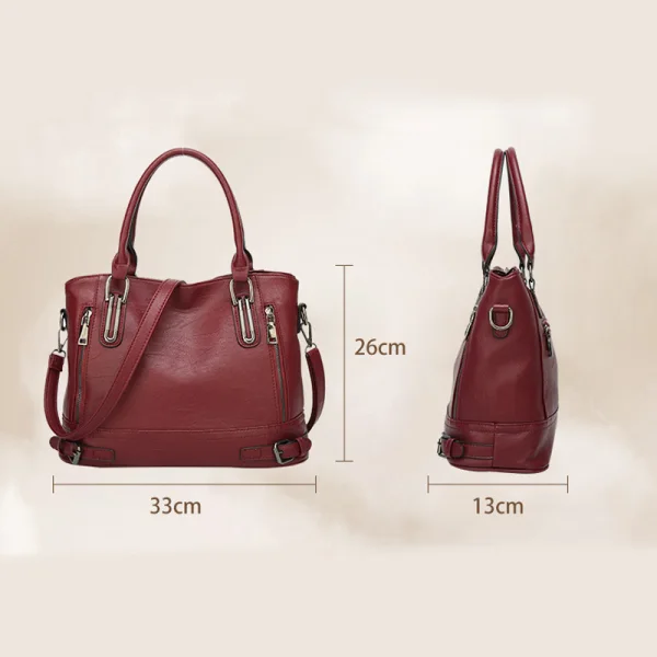 Burgundy Square Crossbody Bags Messenger Bag Shoulder Bags 2021 PU Women's Bags