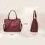 Burgundy Square Crossbody Bags Messenger Bag Shoulder Bags 2021 PU Women's Bags