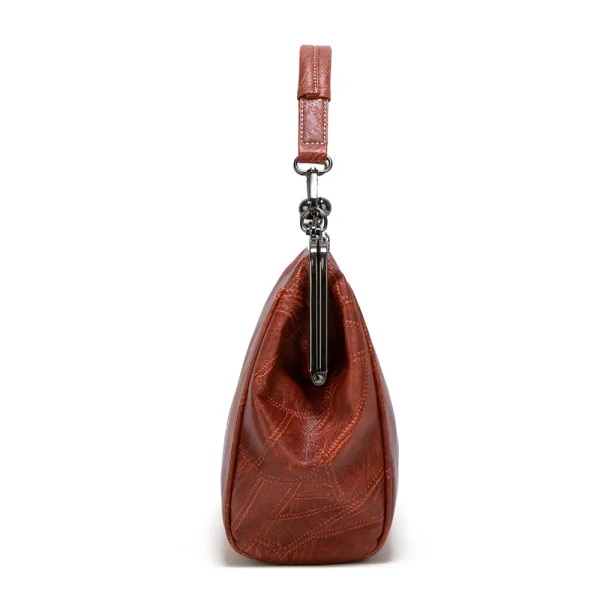 Vintage / Retro Brown Square Shoulder Bags Handbag 2021 PU Casual Women's Bags
