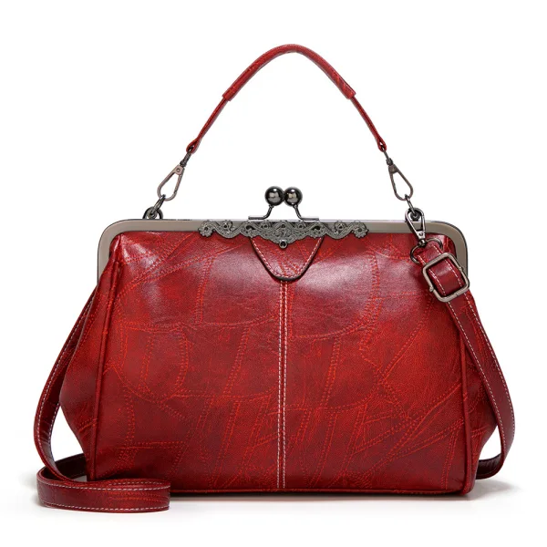 Vintage / Retro Brown Square Shoulder Bags Handbag 2021 PU Casual Women's Bags