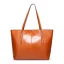 Modest / Simple Brown Square Shopping Bag Shoulder Bags 2021 PU Casual Women's Bags