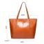 Modest / Simple Brown Square Shopping Bag Shoulder Bags 2021 PU Casual Women's Bags