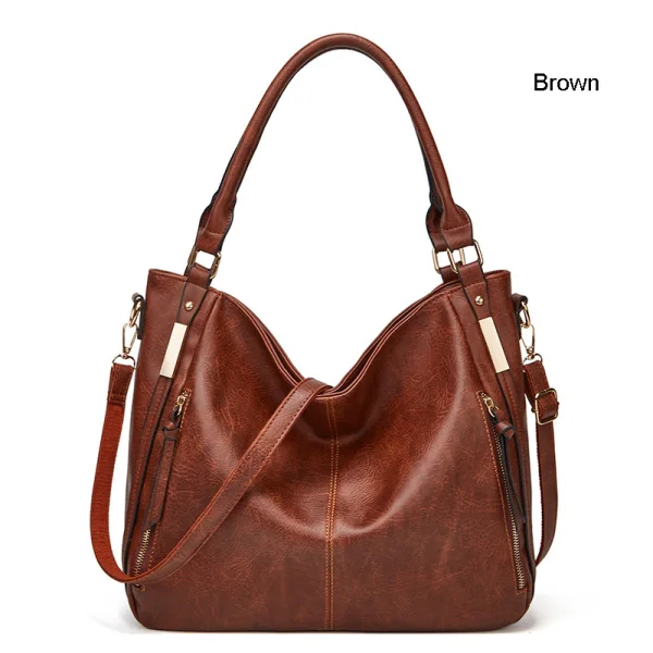 Enkel Brun Skulderveske Crossbody Vesker Messenger Veske 2021 PU Damer Vesker