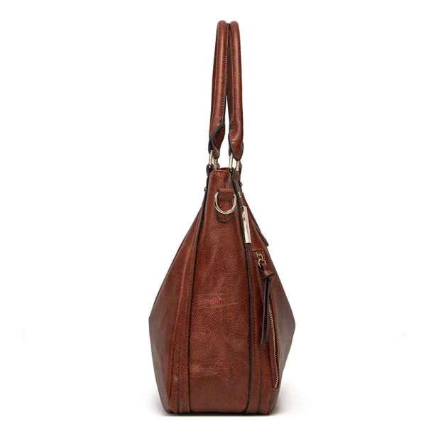 Enkel Brun Skulderveske Crossbody Vesker Messenger Veske 2021 PU Damer Vesker