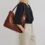 Enkel Brun Skulderveske Crossbody Vesker Messenger Veske 2021 PU Damer Vesker