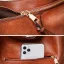 2-piece Brown Square Purse Shoulder Bags Crossbody Bags 2021 PU Casual Women's Bags