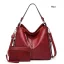 2-piece Brown Square Purse Shoulder Bags Crossbody Bags 2021 PU Casual Women's Bags