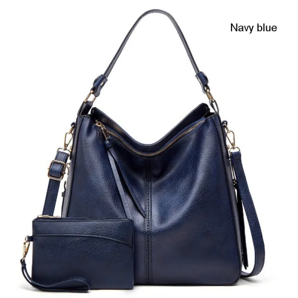 2-piece Brown Square Purse Shoulder Bags Crossbody Bags 2021 PU Casual Women's Bags