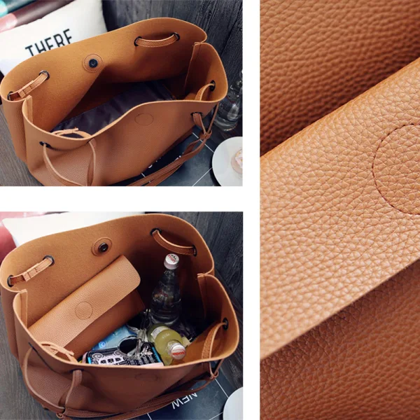 2-piece Affordable Brown Wallet Shoulder Bags 2021 PU Casual Women's Bags