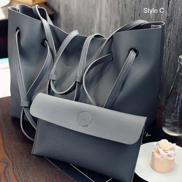 2-piece Affordable Brown Wallet Shoulder Bags 2021 PU Casual Women's Bags