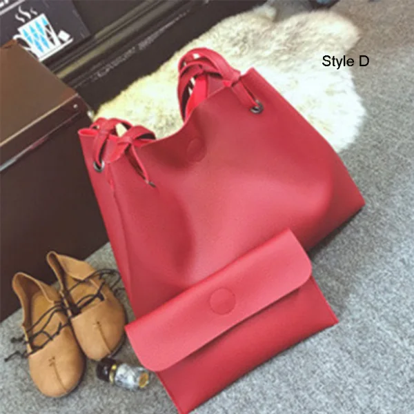 2-piece Affordable Brown Wallet Shoulder Bags 2021 PU Casual Women's Bags