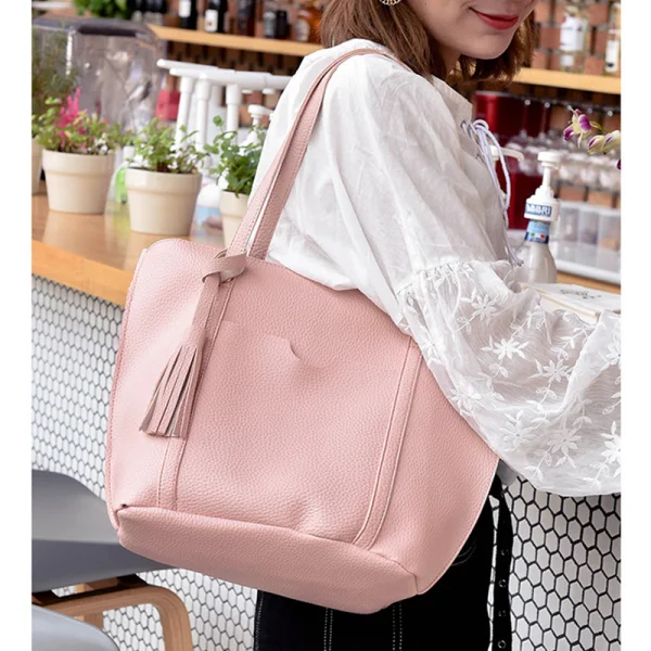 4-piece Brown Square Wallet Purse Shoulder Bags Messenger Bag 2021 PU Women's Bags