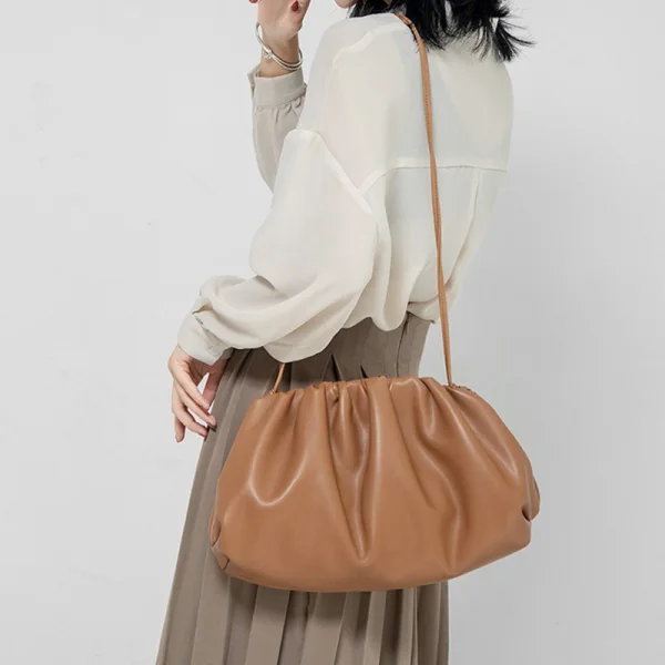 Modest / Simple Brown Clutch Bag Shoulder Bags 2021 PU Women's Bags